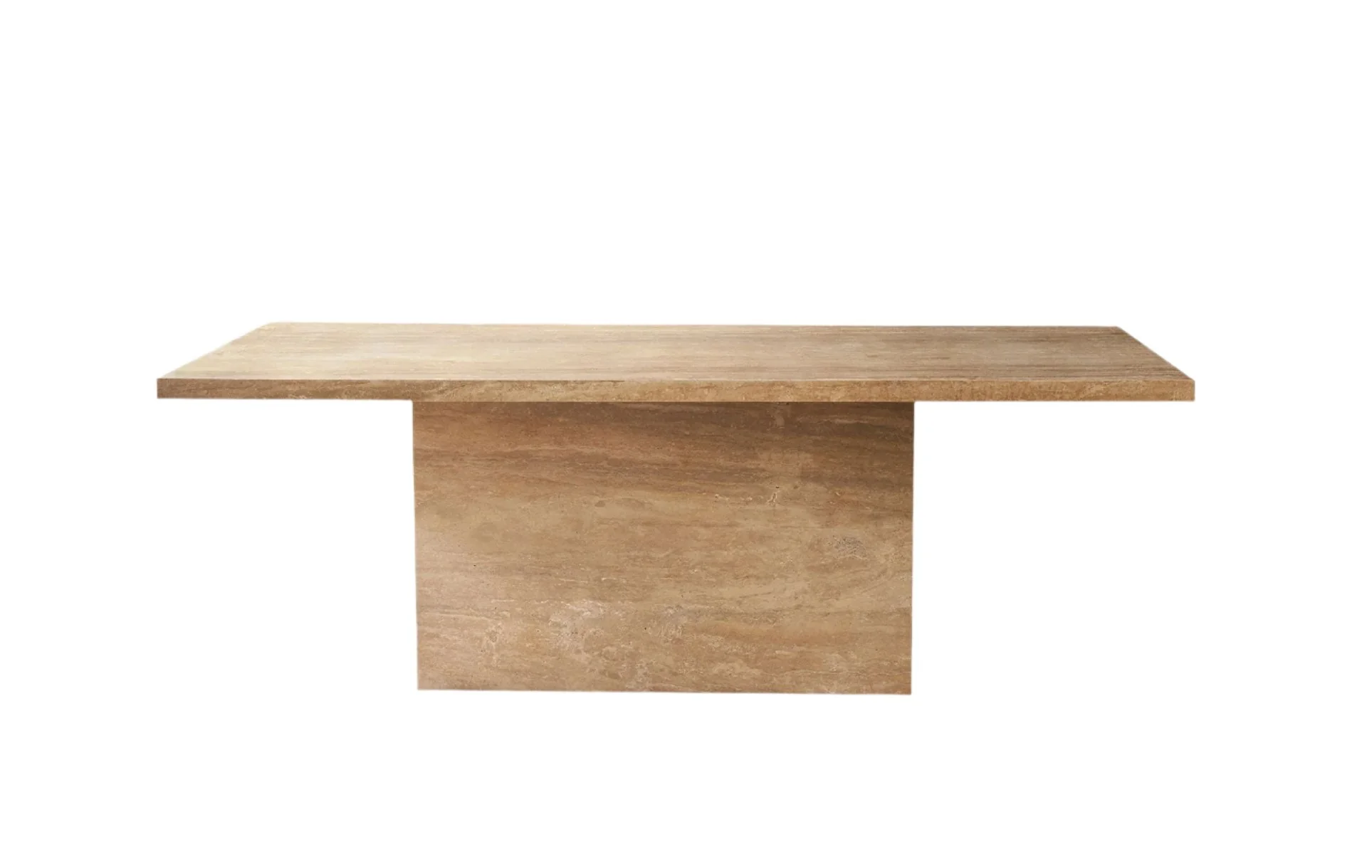 Carrara Travertine Rectangle Dining Table - Image 14