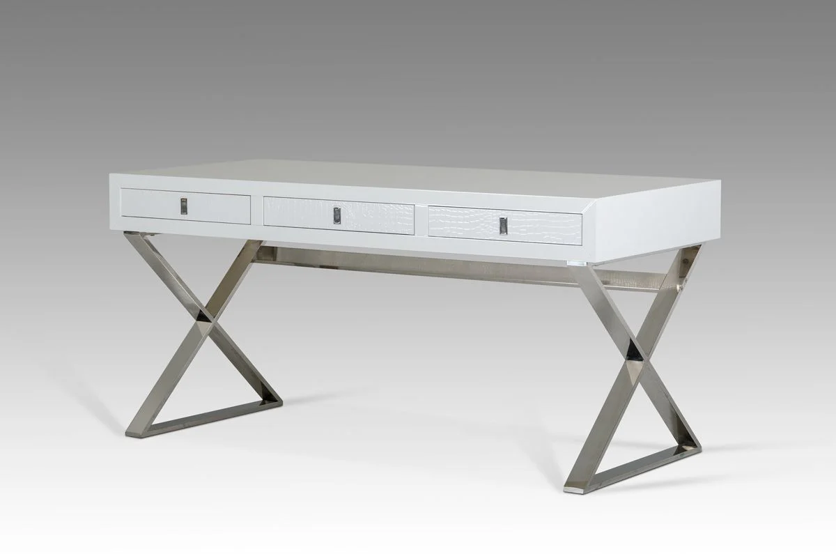 Cascade Modern White Office Desk - Image 4