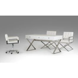 Cascade Modern White Office Desk - Image 7