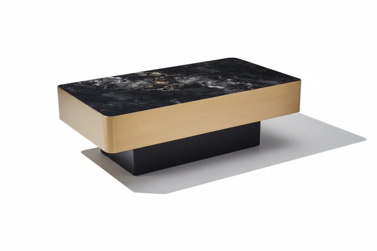 Agate Sintered Stone Rectangle Coffee Table - Image 13