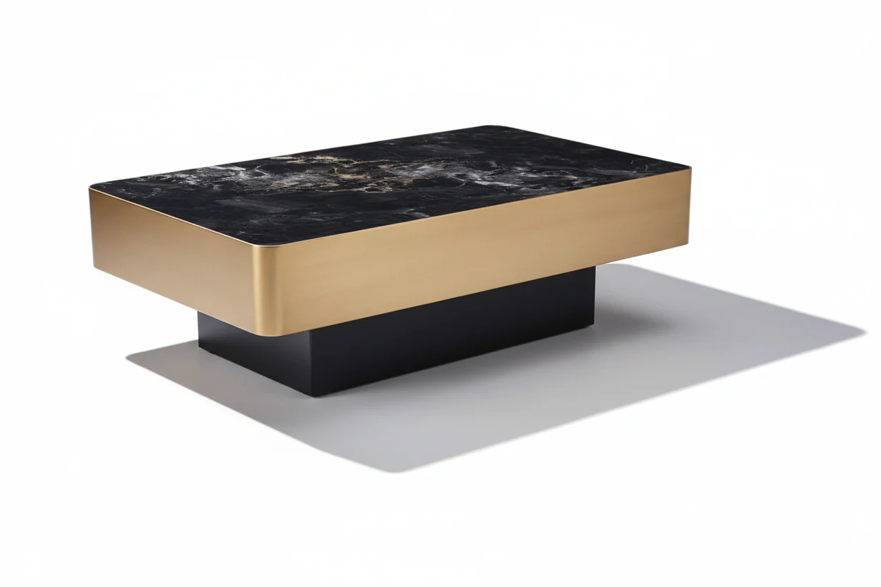 Agate Sintered Stone Rectangle Coffee Table - Image 14