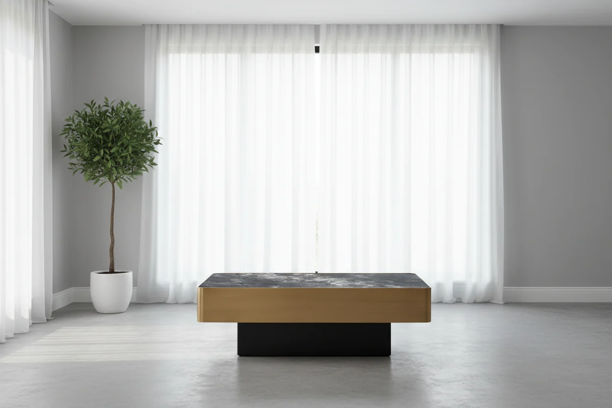Agate Sintered Stone Rectangle Coffee Table - Image 8