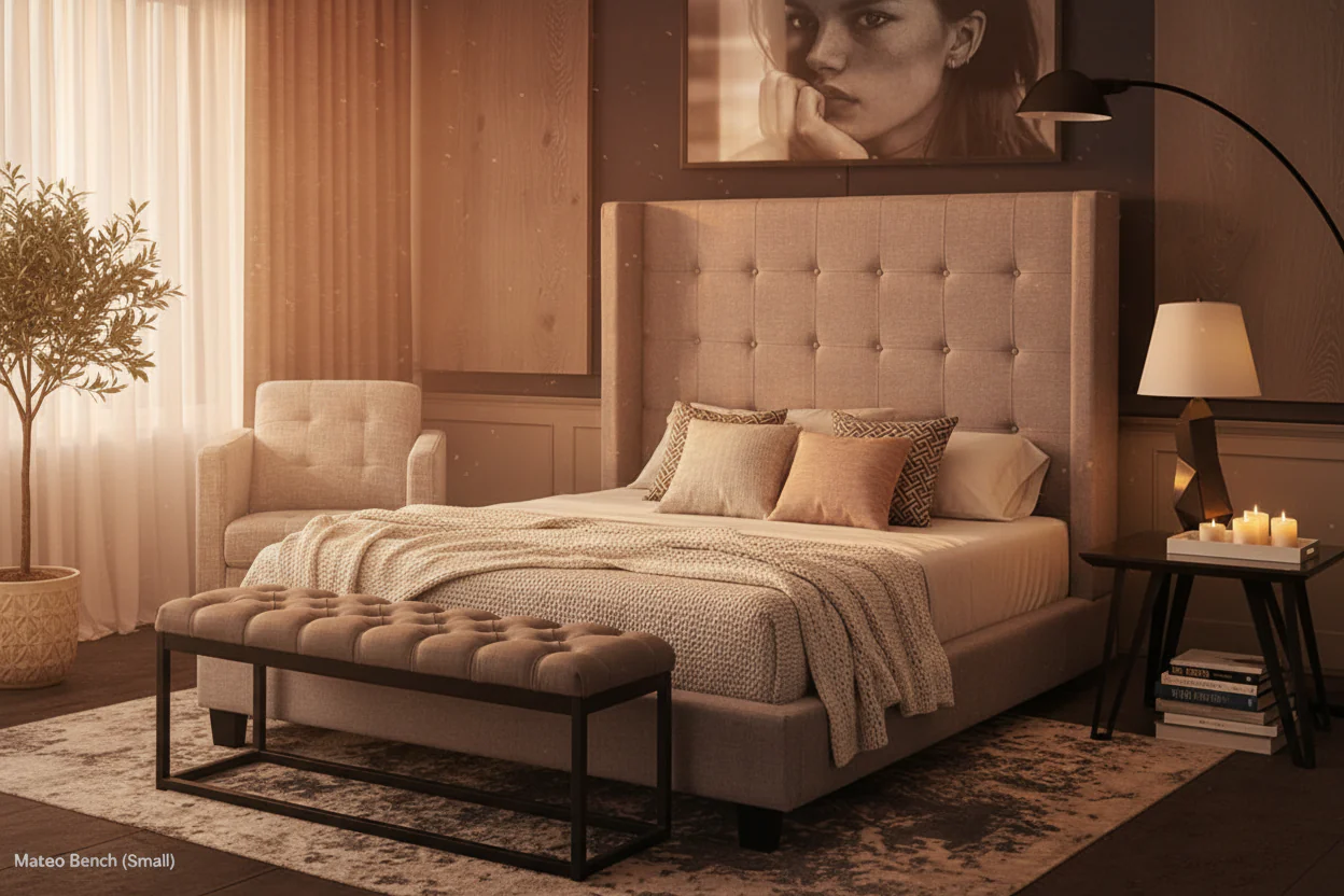 Chateau Tufted Wingback Bed - Image 3
