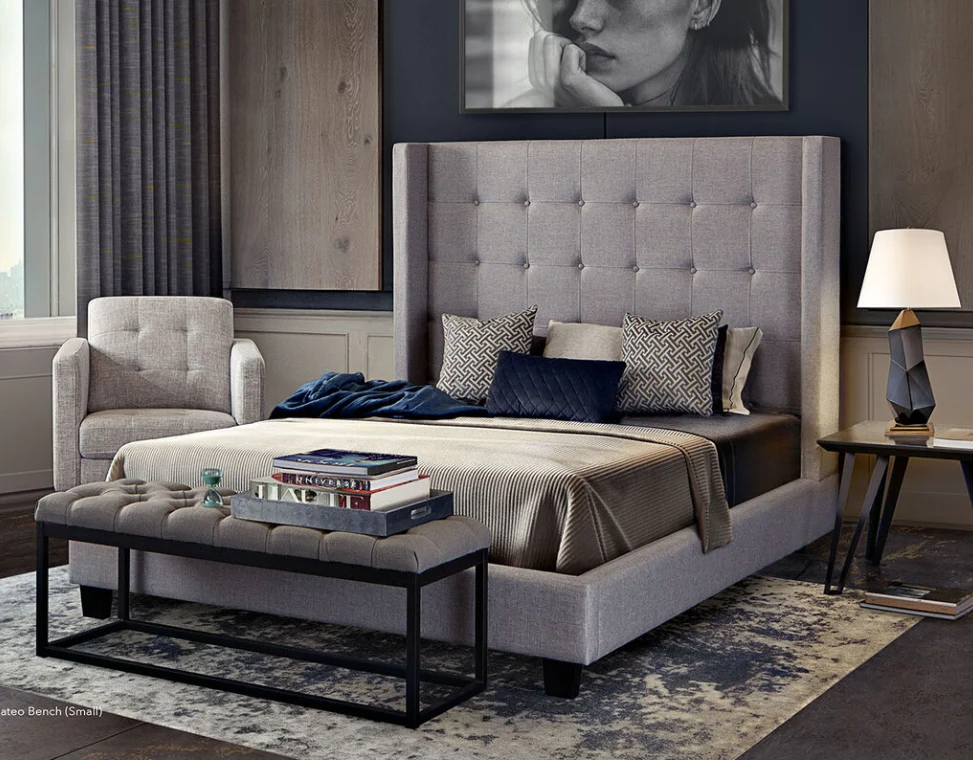 Chateau Tufted Wingback Bed - Image 6