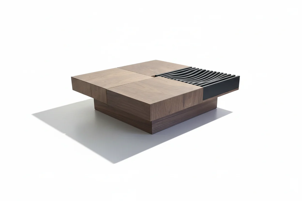 Axis Modern Square Coffee Table