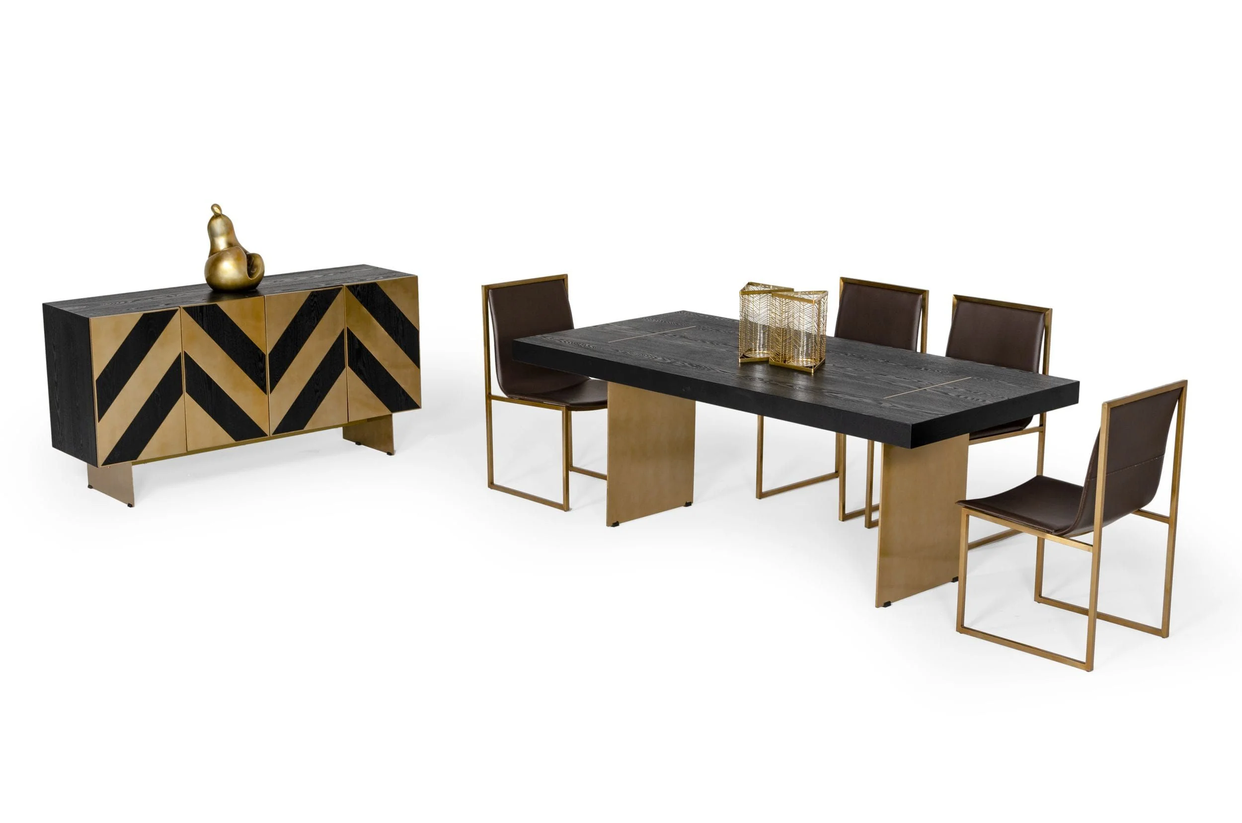 Chevron Brass Buffet - Image 6