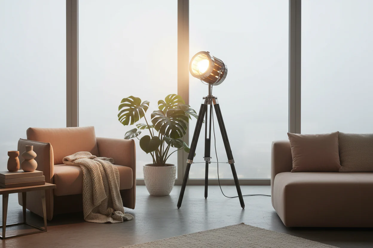 Cinema Luxe Tripod Spotlight Lamp - Image 5