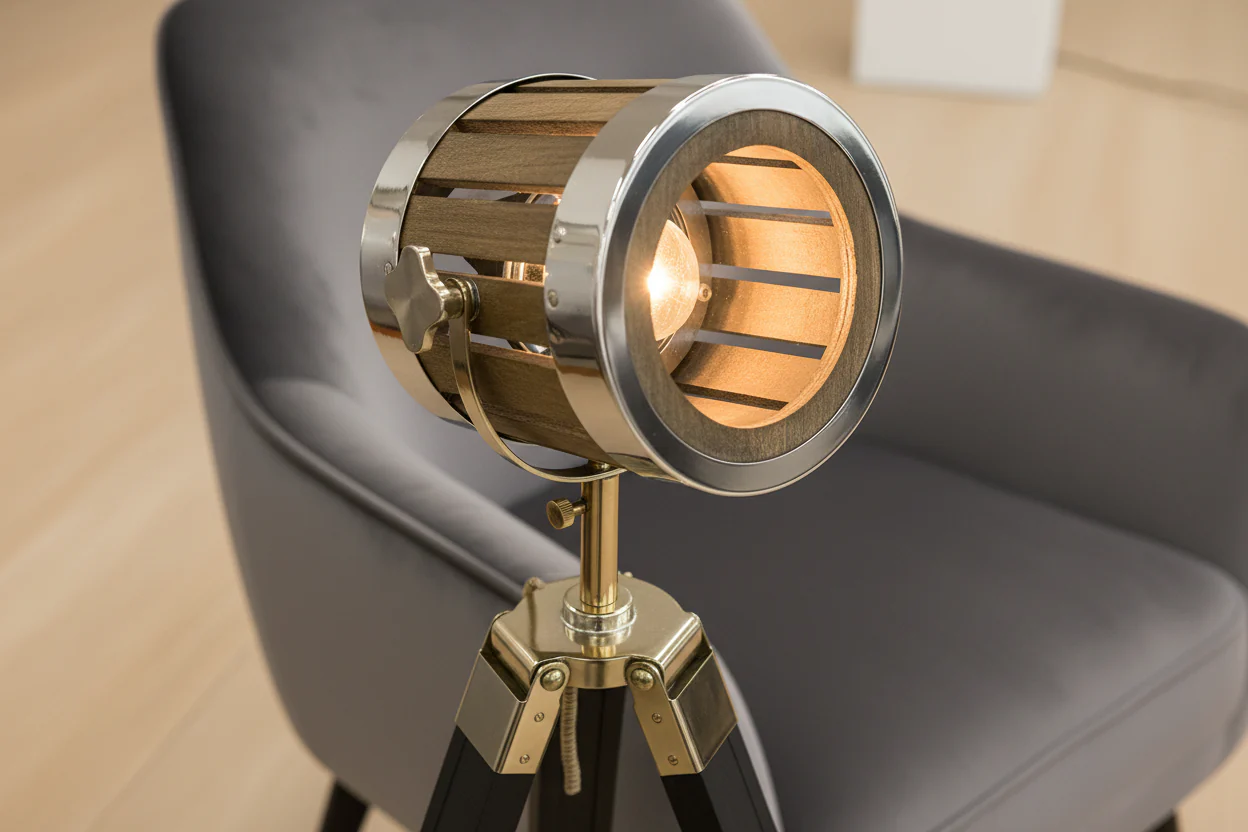 Cinema Luxe Tripod Spotlight Lamp - Image 8