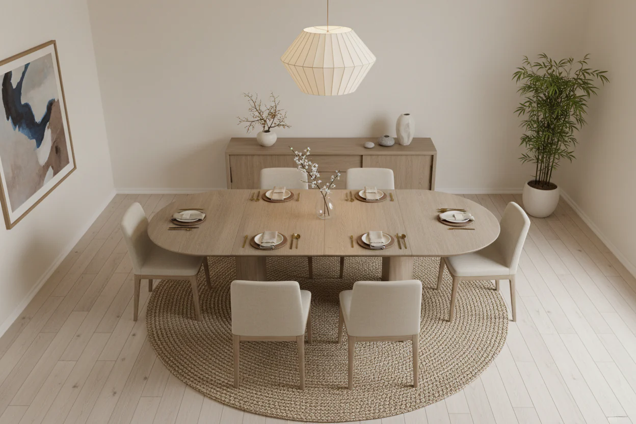 Clement Modern Farmhouse Dining Table - Image 3