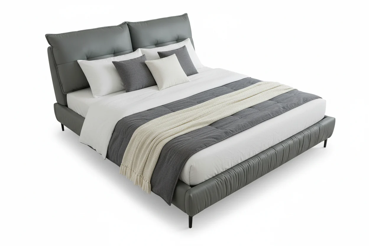 CloudNest Pillowed Platform Bed - Image 11