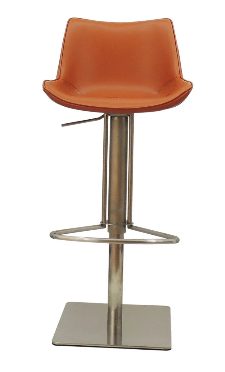 Classic Leather Swivel Barstool - Image 2
