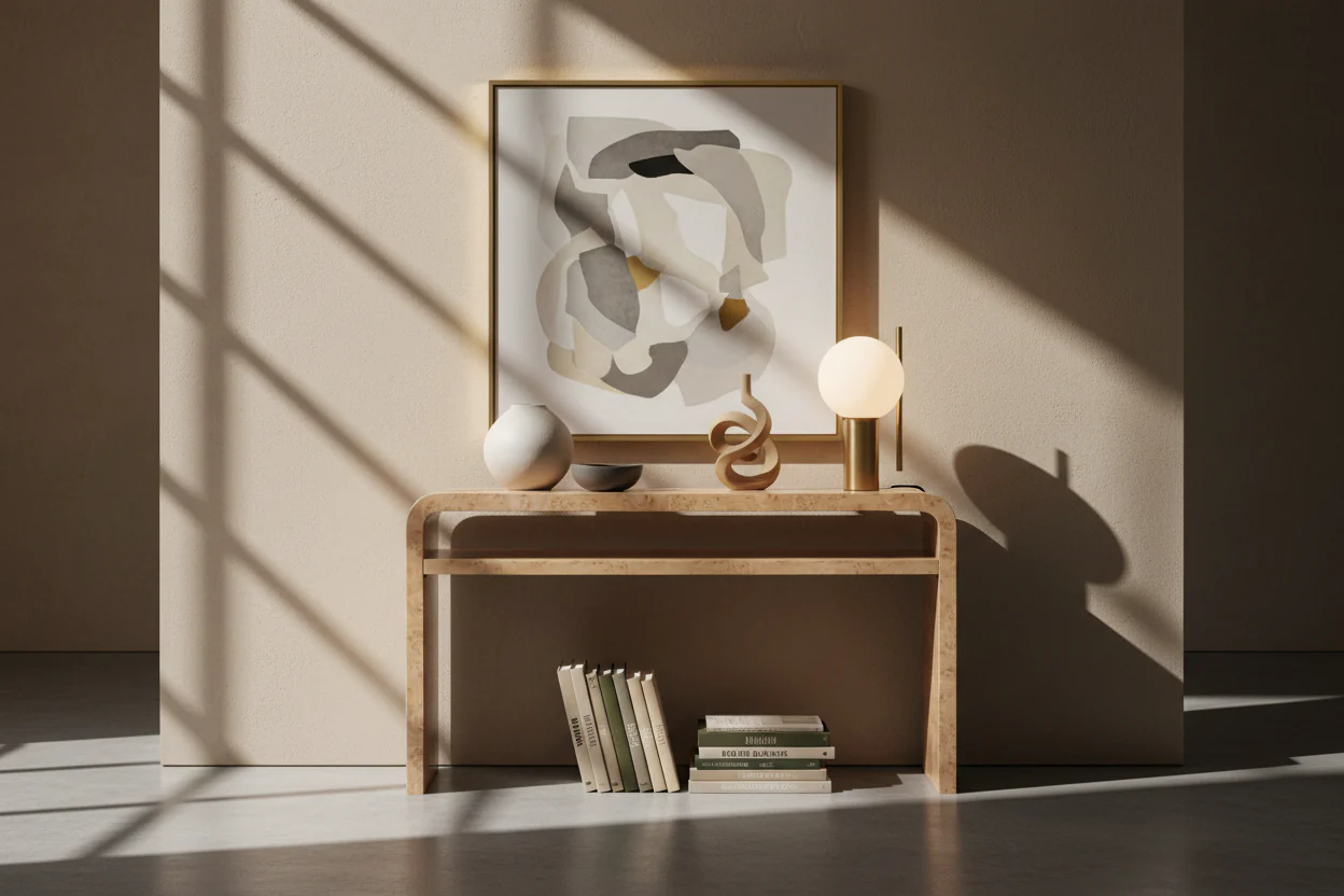 Columbine Travertine Large Rectangle Side Table - Image 6