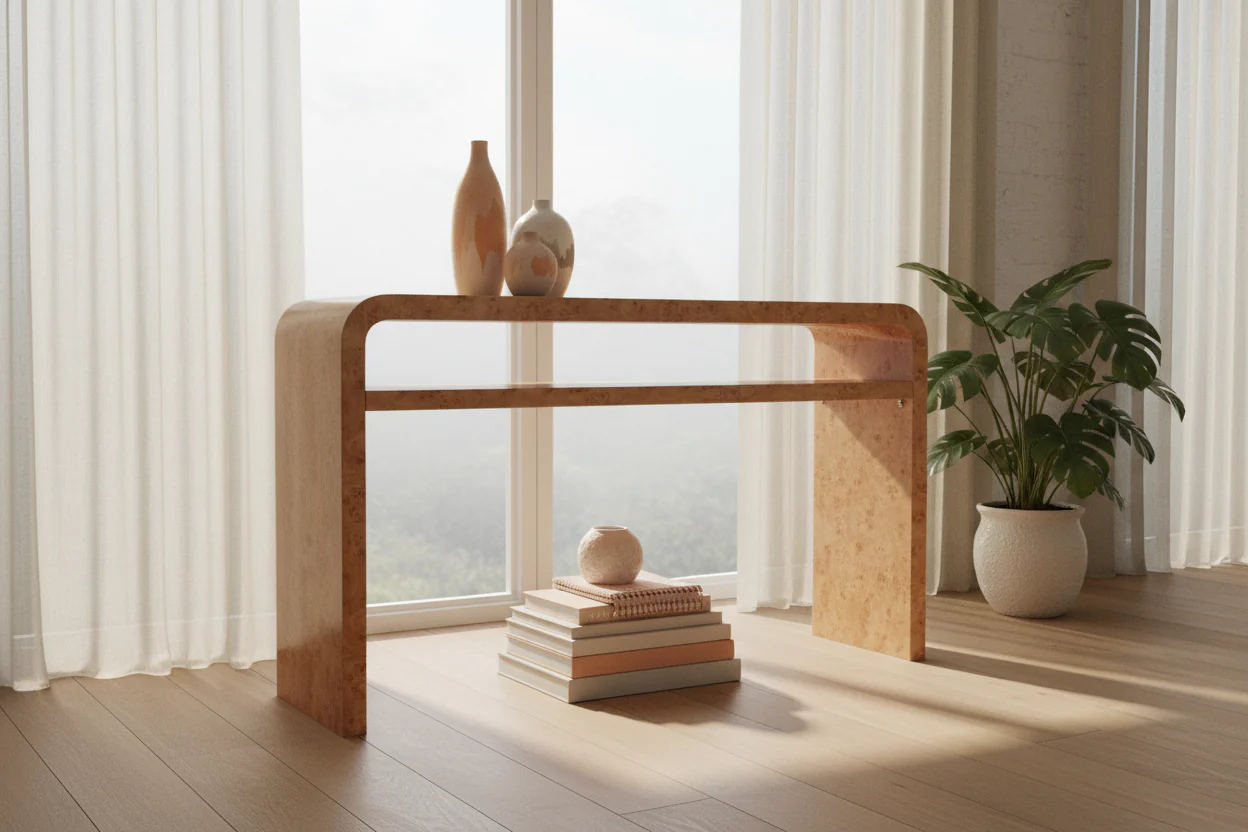 Columbine Travertine Large Rectangle Side Table - Image 7
