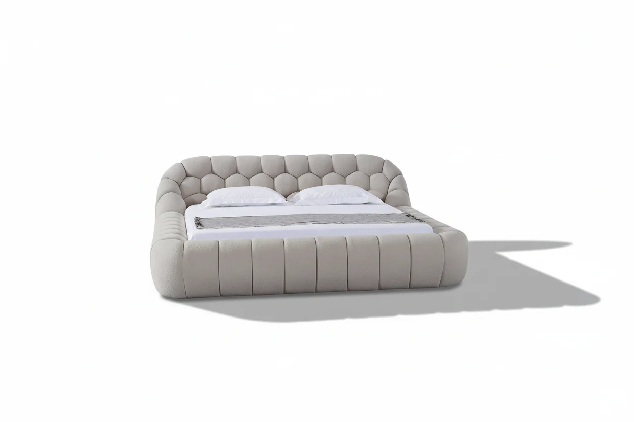 Cozy Bubble Platform Fabric Bed - Image 16