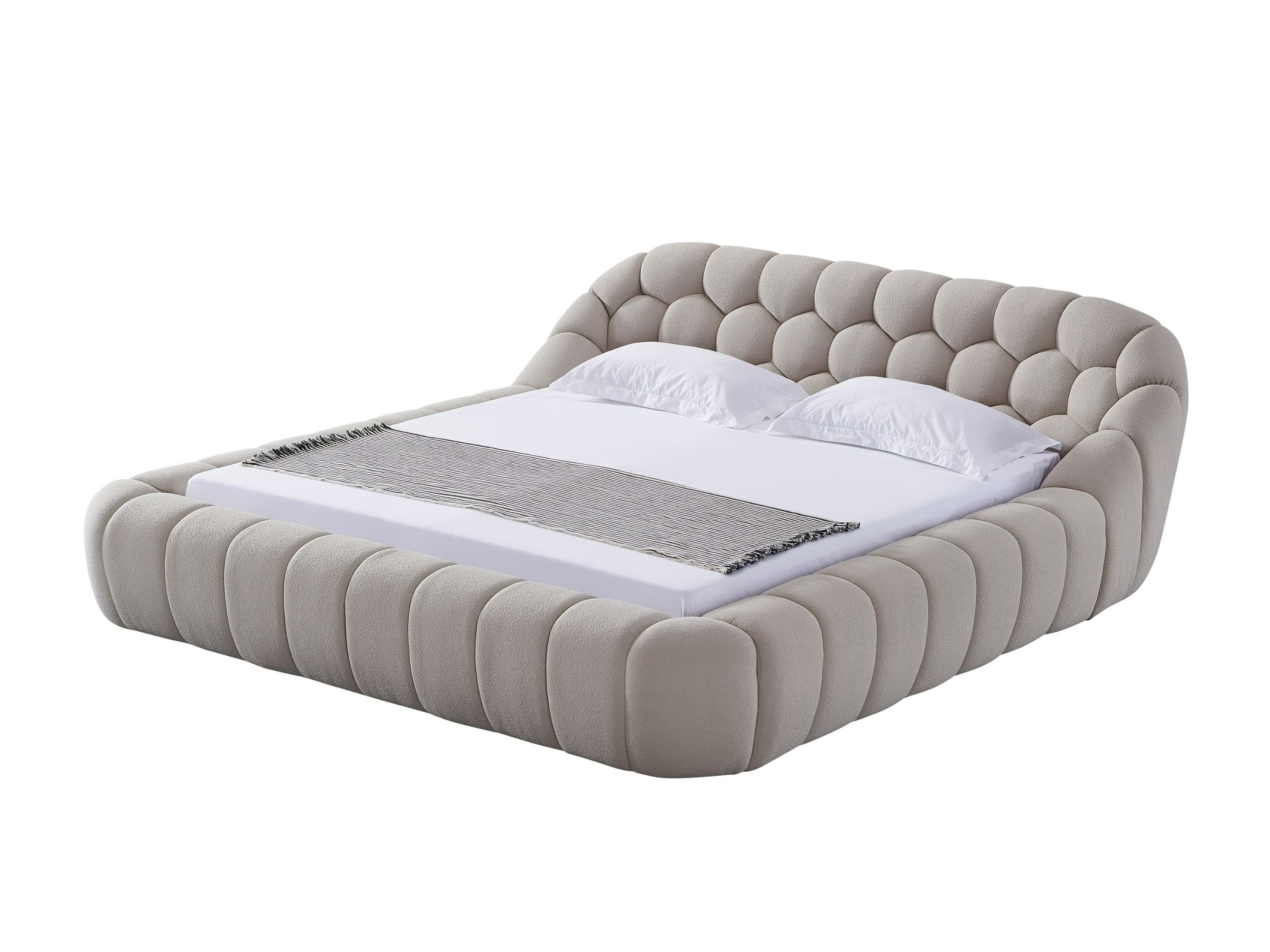 Cozy Bubble Platform Fabric Bed - Image 22