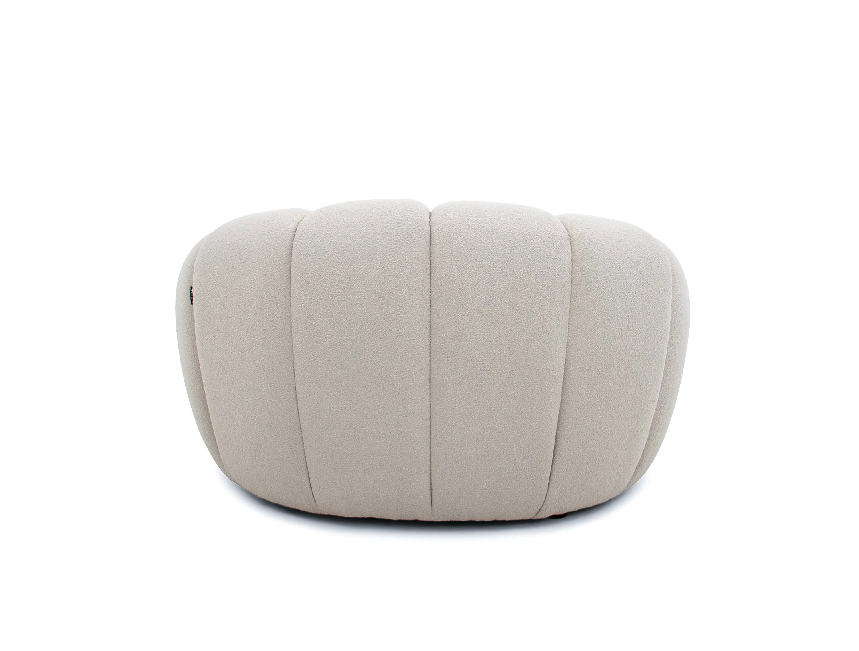Cozy Cloud Sofa Set - Modern Curved Fabric Chair - Image 3