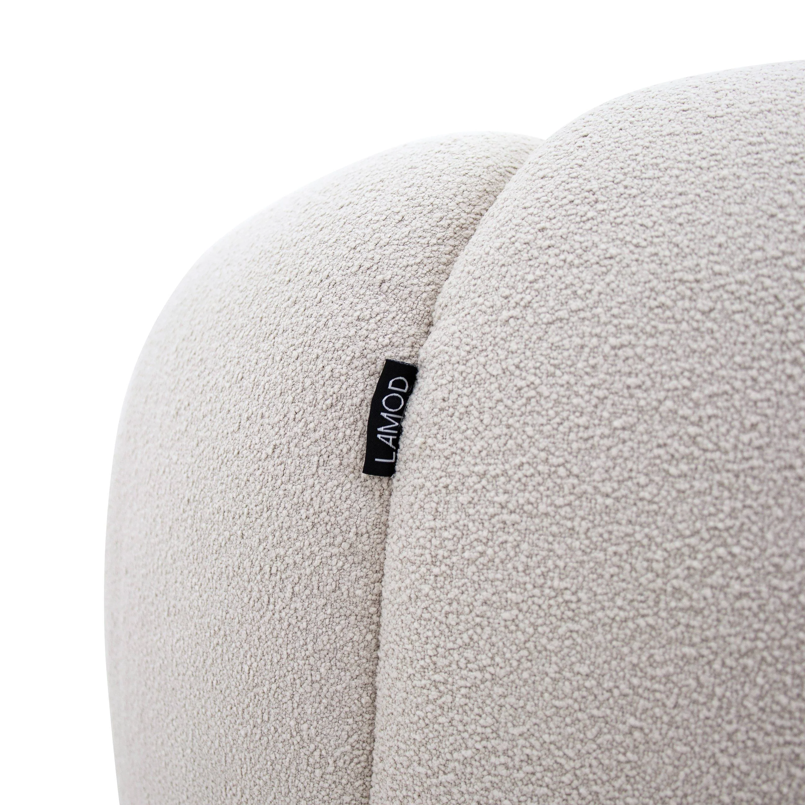 Cozy Cloud Sofa Set - Modern Curved Fabric Chair - Image 4