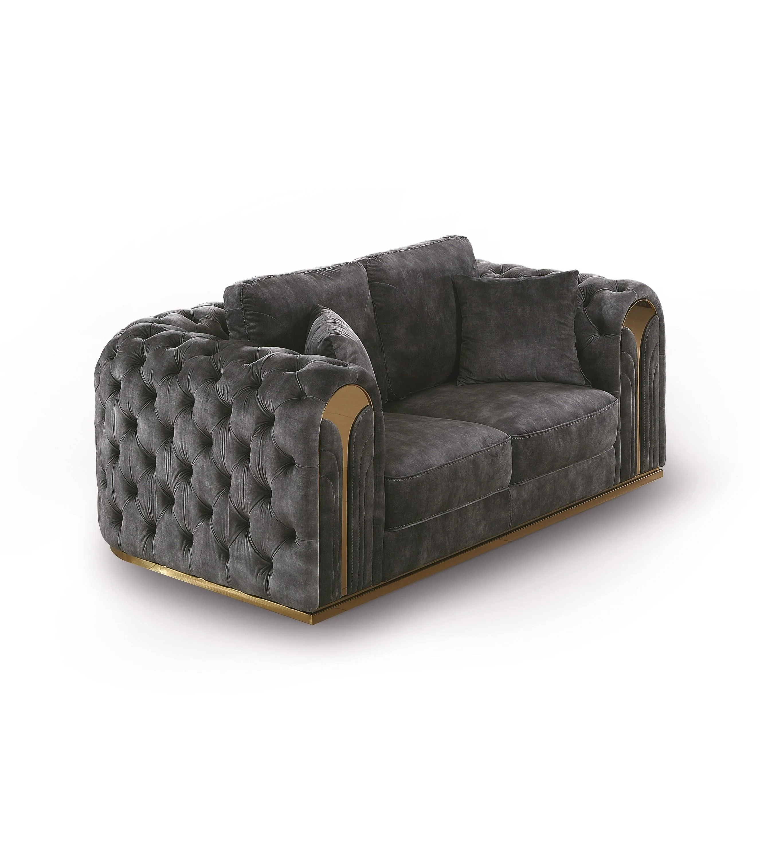 Cozy Luxe Tufted Sofa Set - Image 10