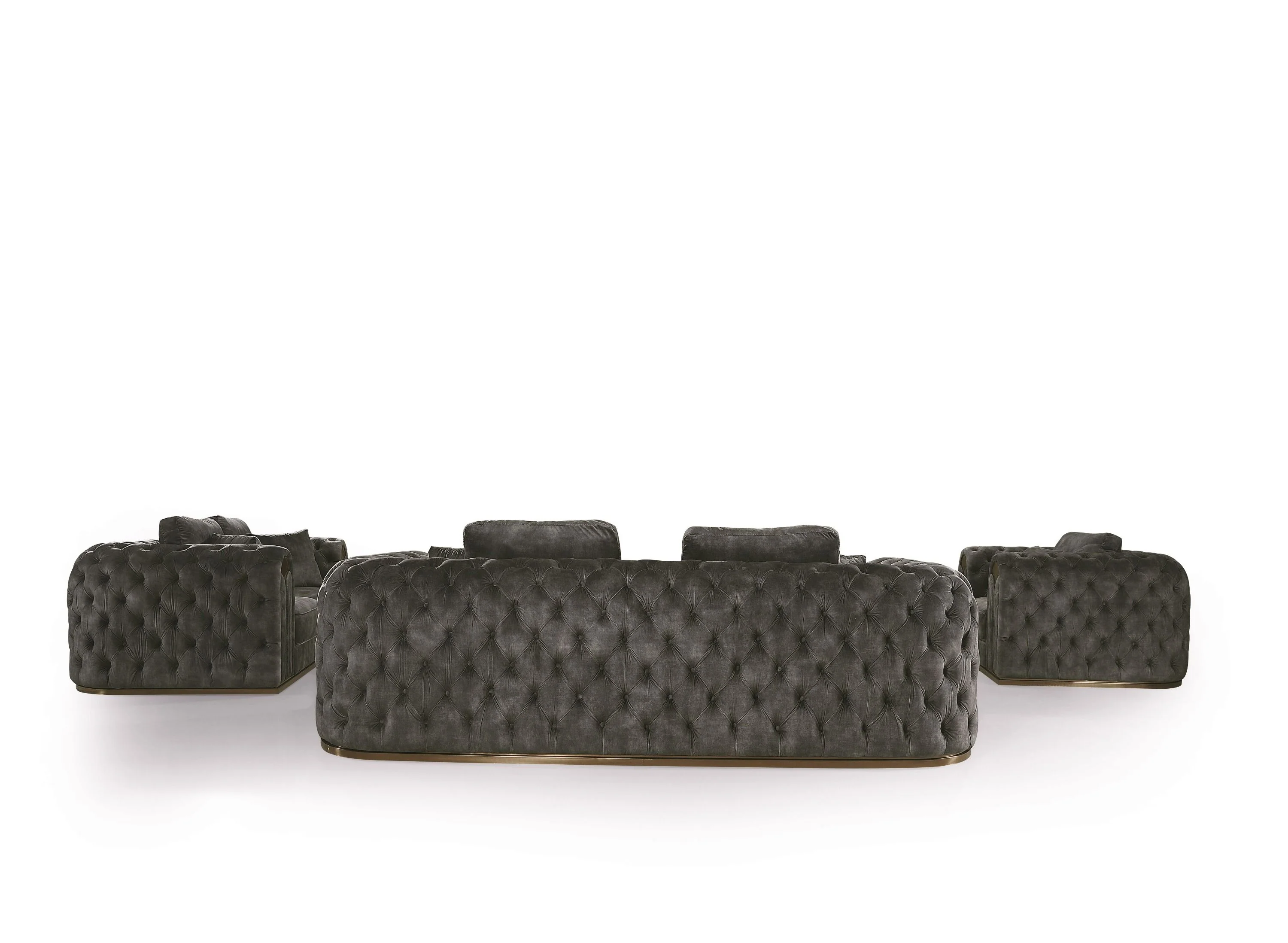 Cozy Luxe Tufted Sofa Set - Image 5