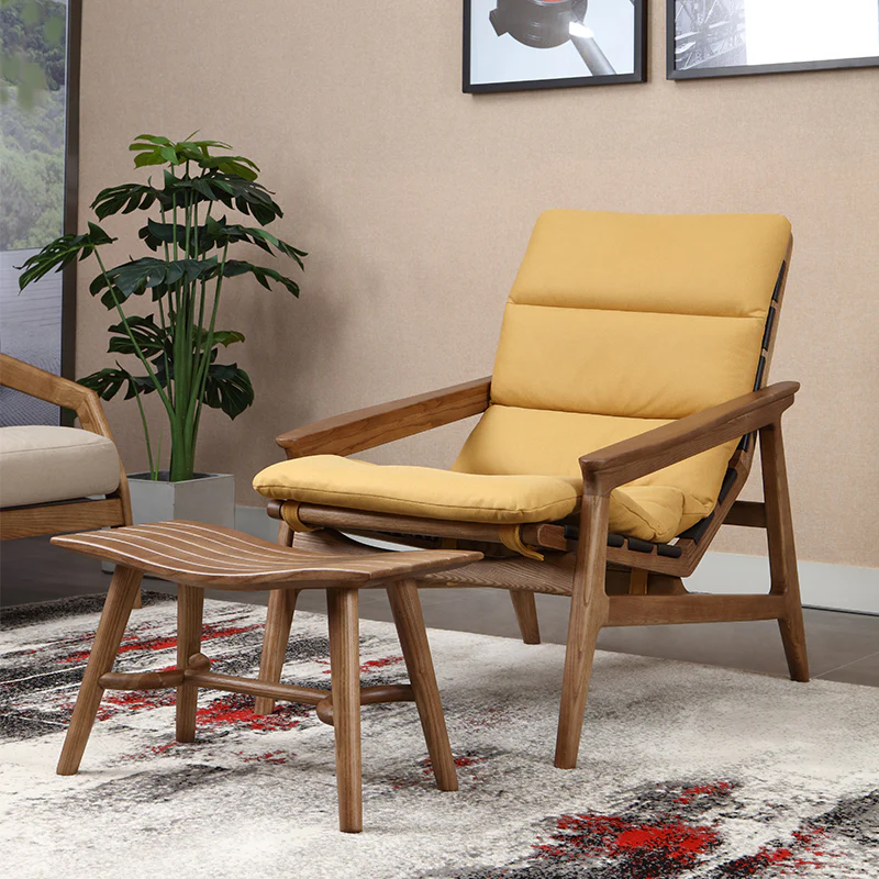 Cozy Recline Lounge Chair with Ottoman - Image 3
