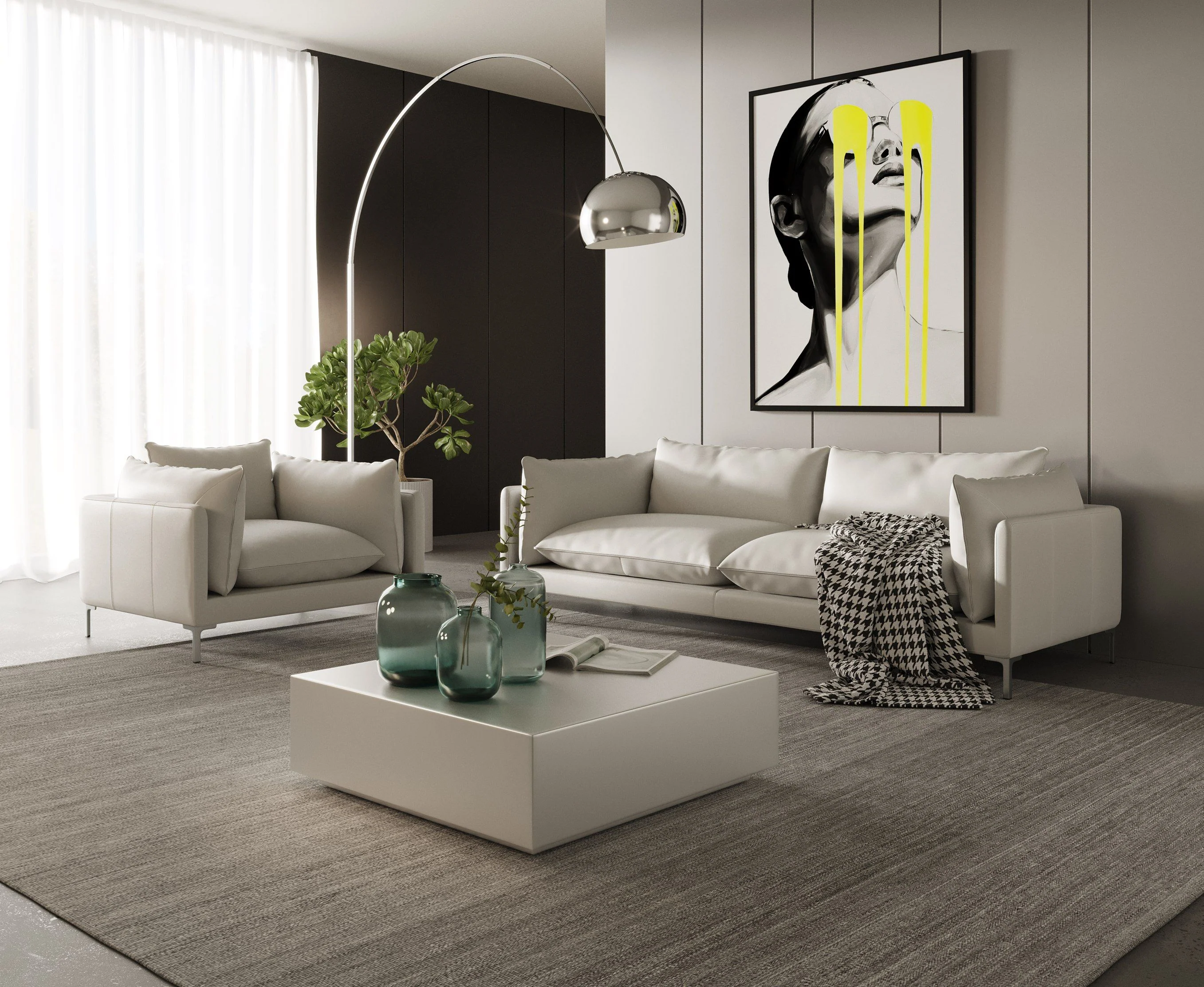 Cozy Summit Leather Sofa Set - Image 6
