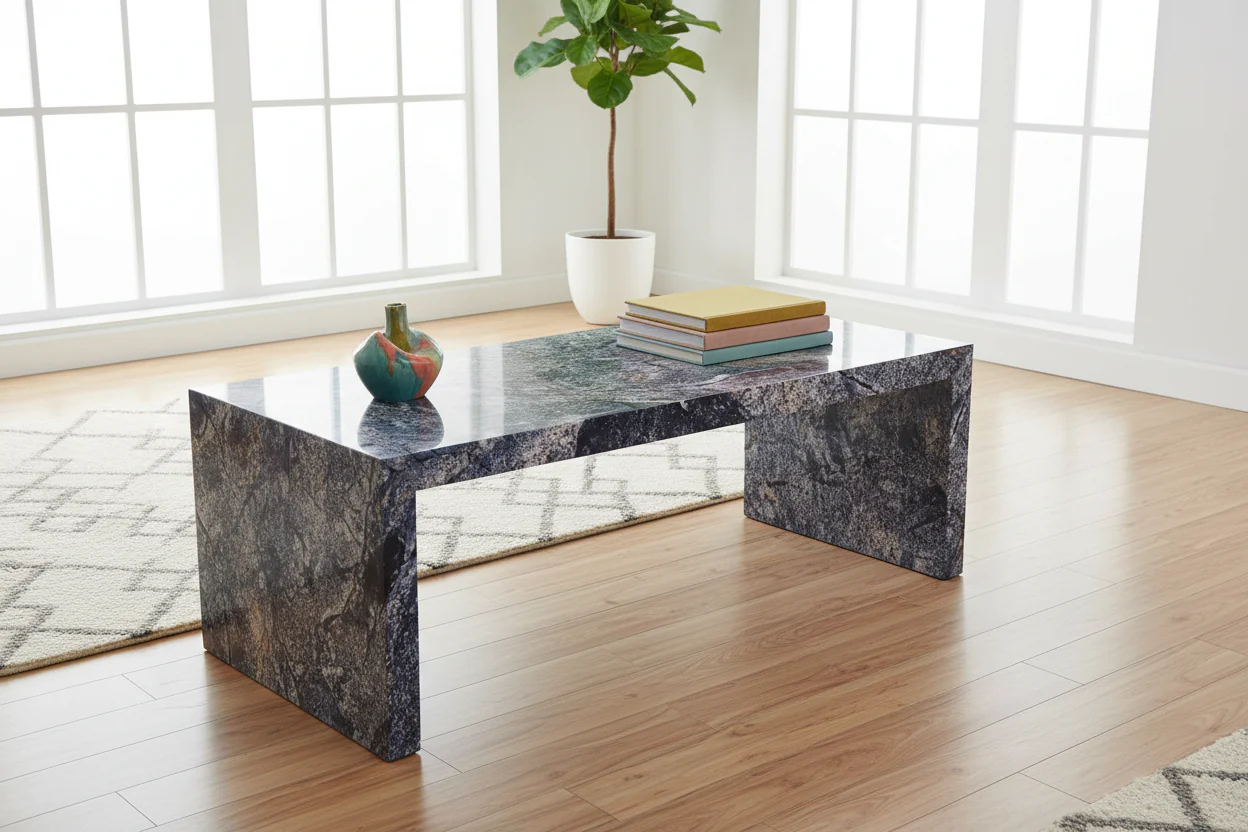 Cyclamen Marble Rectangle Coffee Table - Image 10