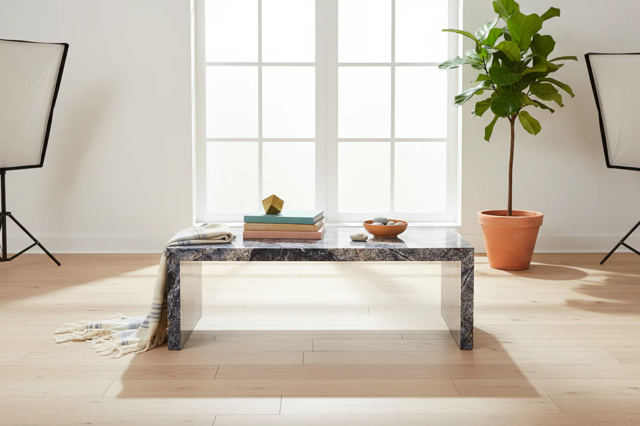 Cyclamen Marble Rectangle Coffee Table - Image 11
