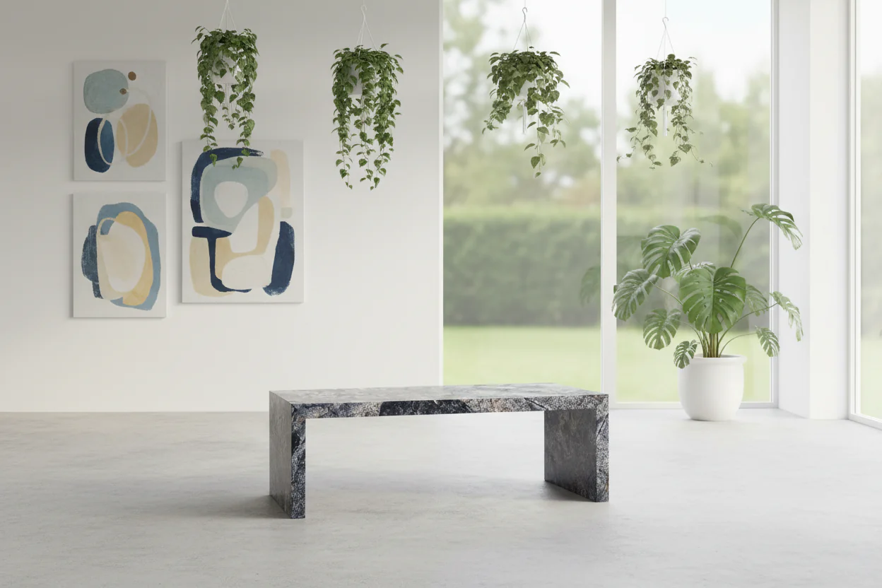 Cyclamen Marble Rectangle Coffee Table - Image 12