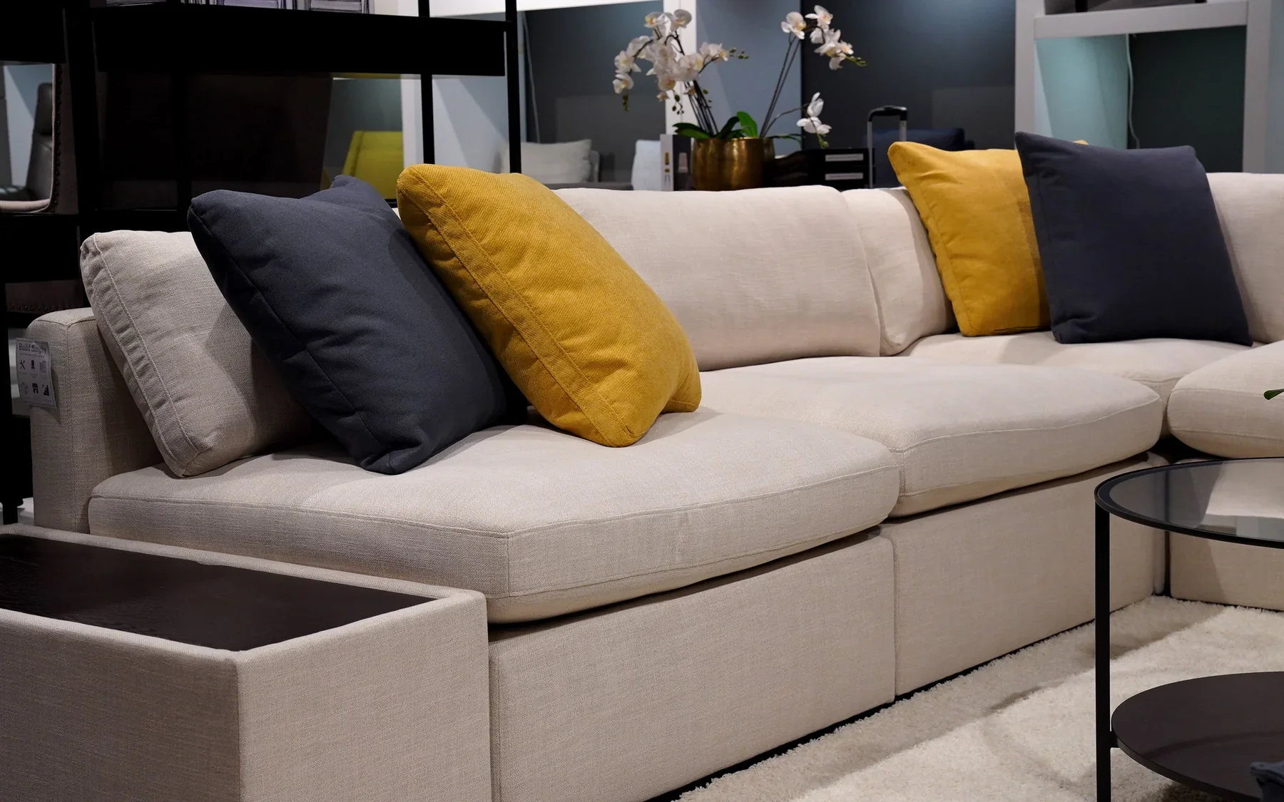 Dente di Leone Modular Modern Fabric Sectional Sofa - Image 4
