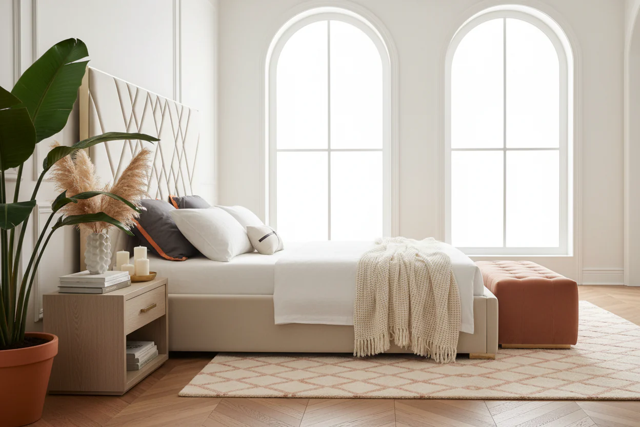 Diamond Luxe Upholstered Bed - Image 4