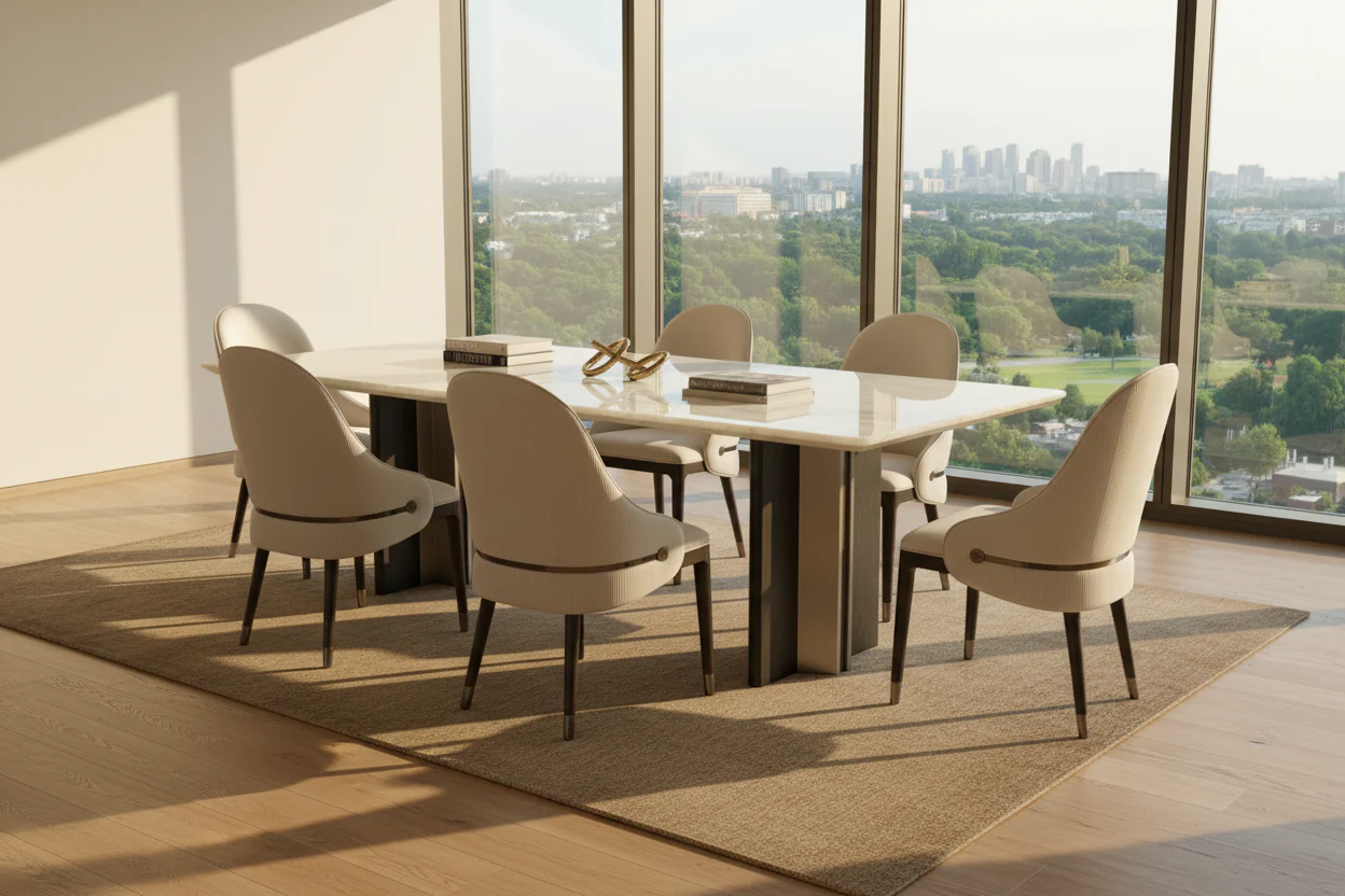Onyx Wave Dining Table - Image 4