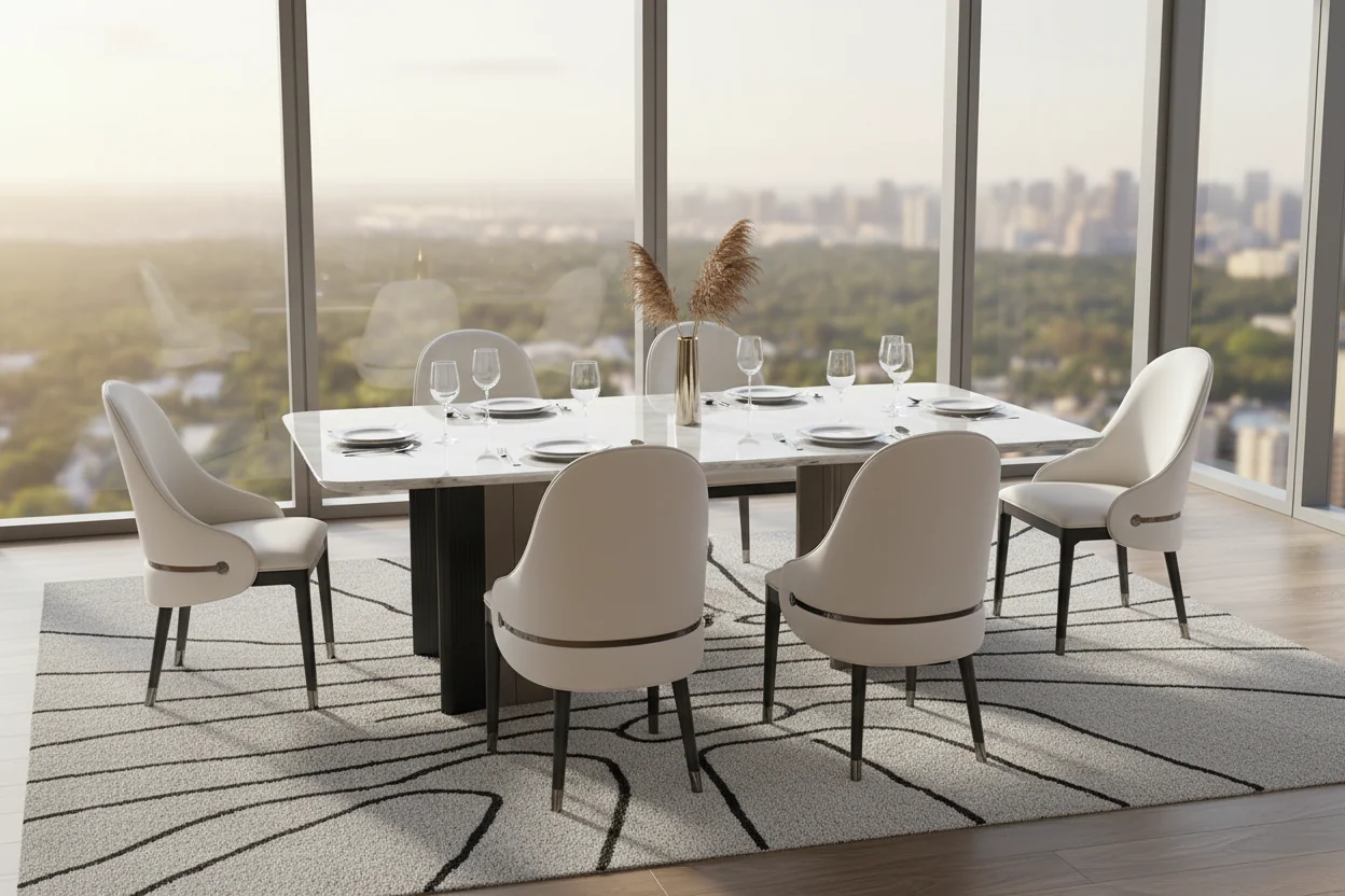 Onyx Wave Dining Table - Image 5