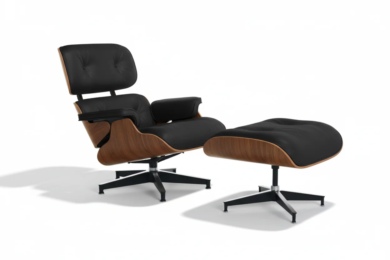 Elm Lounge Chair and Ottoman