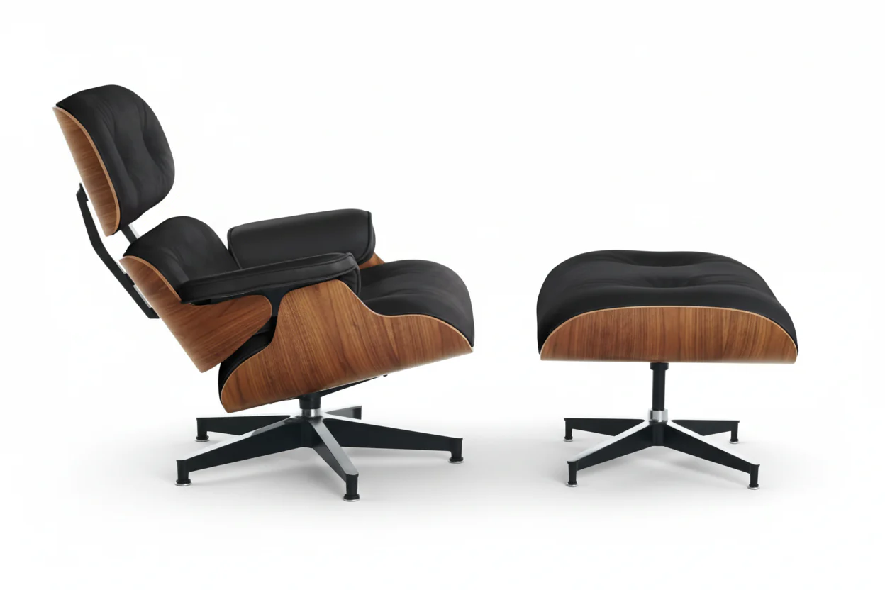 Elm Lounge Chair and Ottoman - Image 2