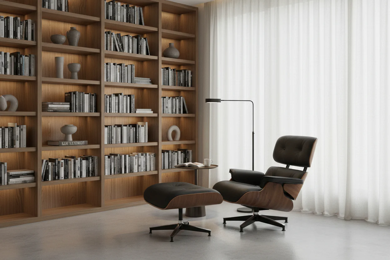 Elm Lounge Chair and Ottoman - Image 7