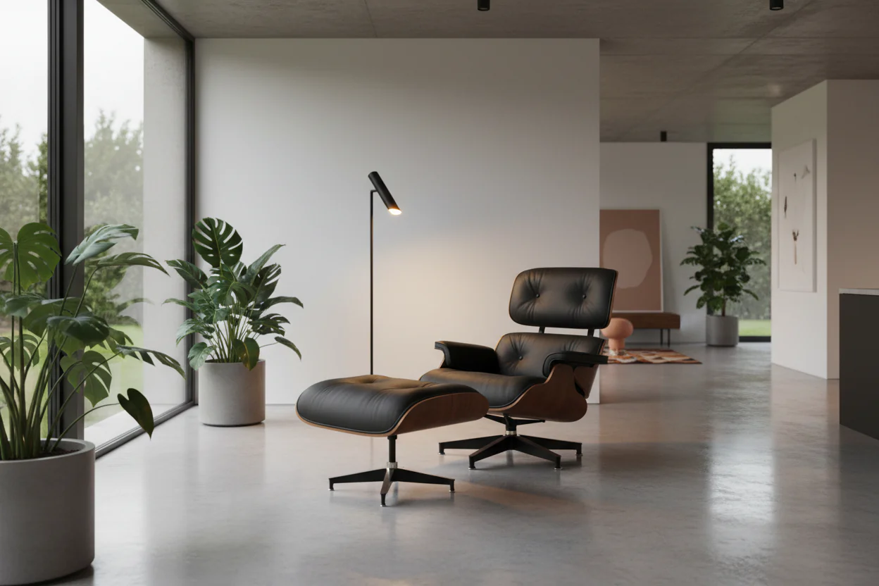 Elm Lounge Chair and Ottoman - Image 8