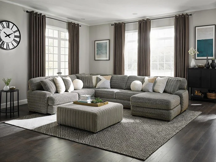 Elmhurst U Shape Fabric Sectional - Image 2
