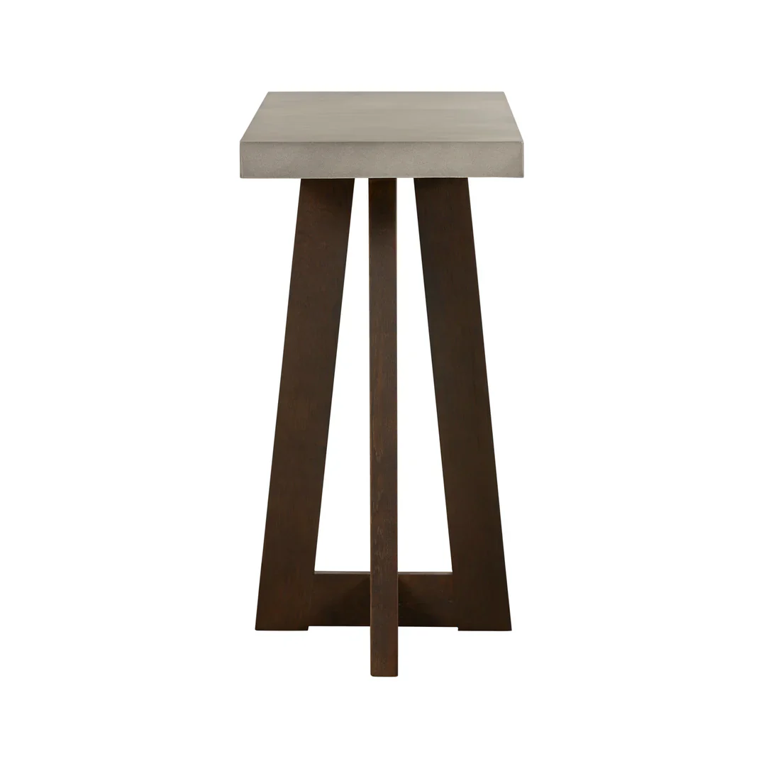 Elodie Concrete and Wood Console Table - Image 11