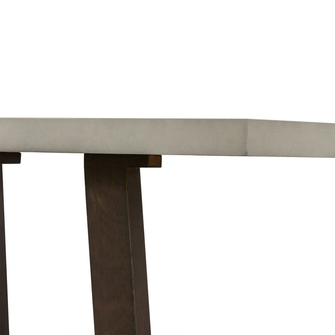 Elodie Concrete and Wood Console Table - Image 14