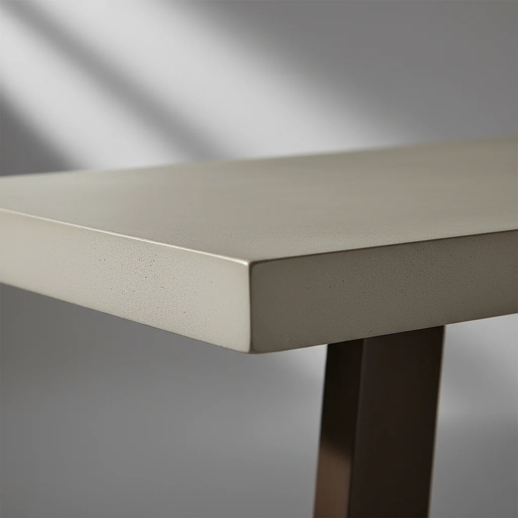 Elodie Concrete and Wood Console Table - Image 15