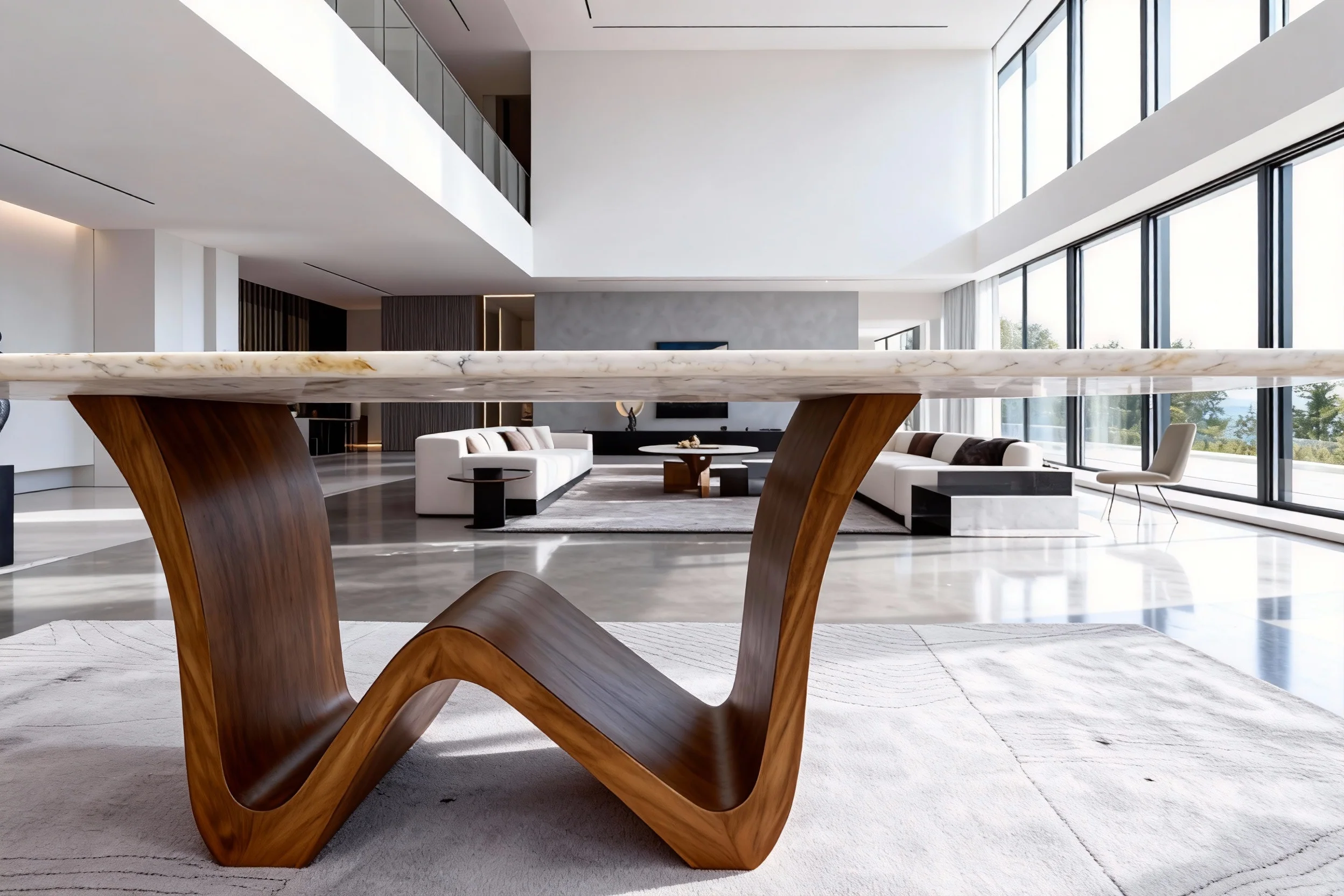 Eterna Frost Luxury Marble Dining Table - Image 3