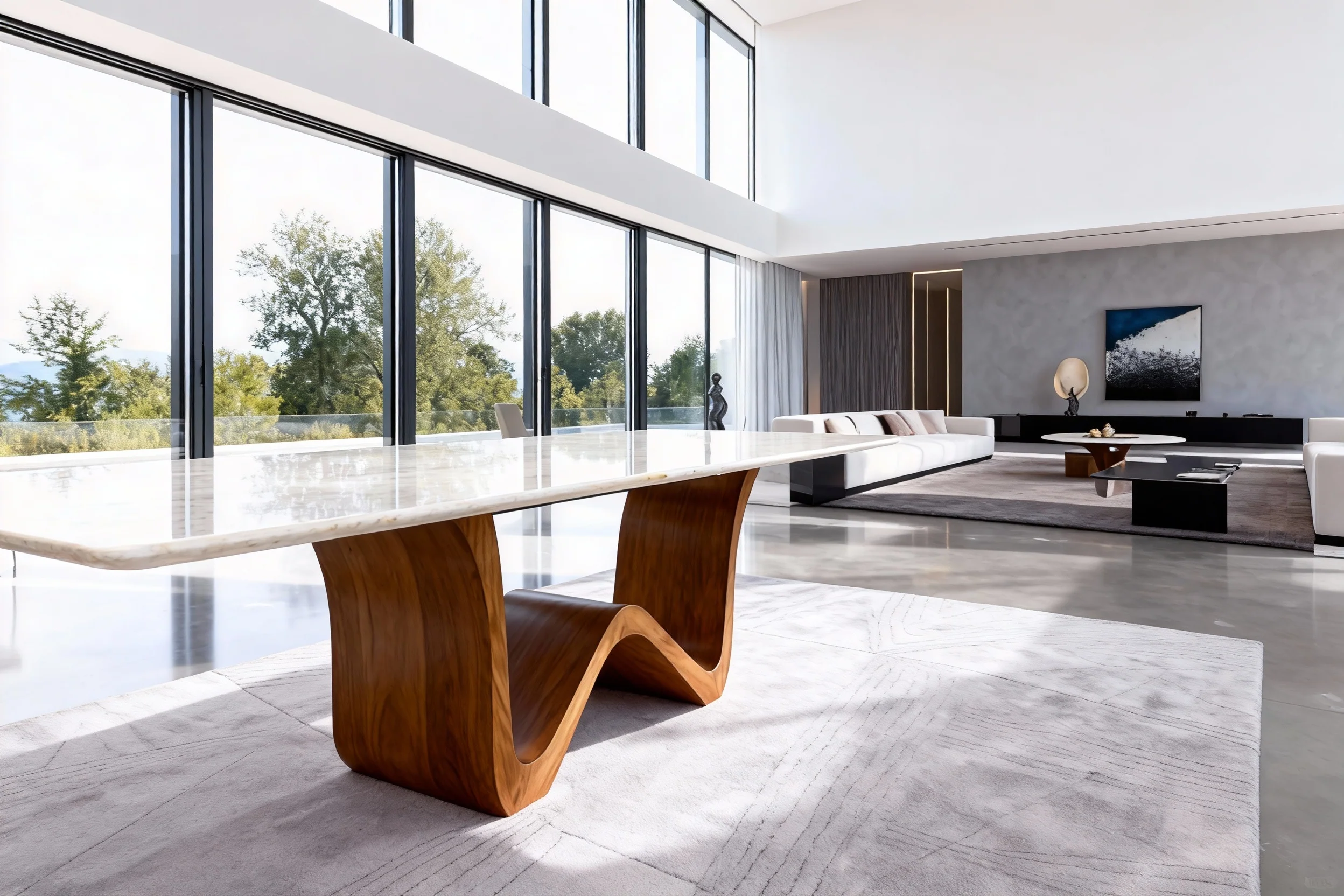 Eterna Frost Luxury Marble Dining Table - Image 5