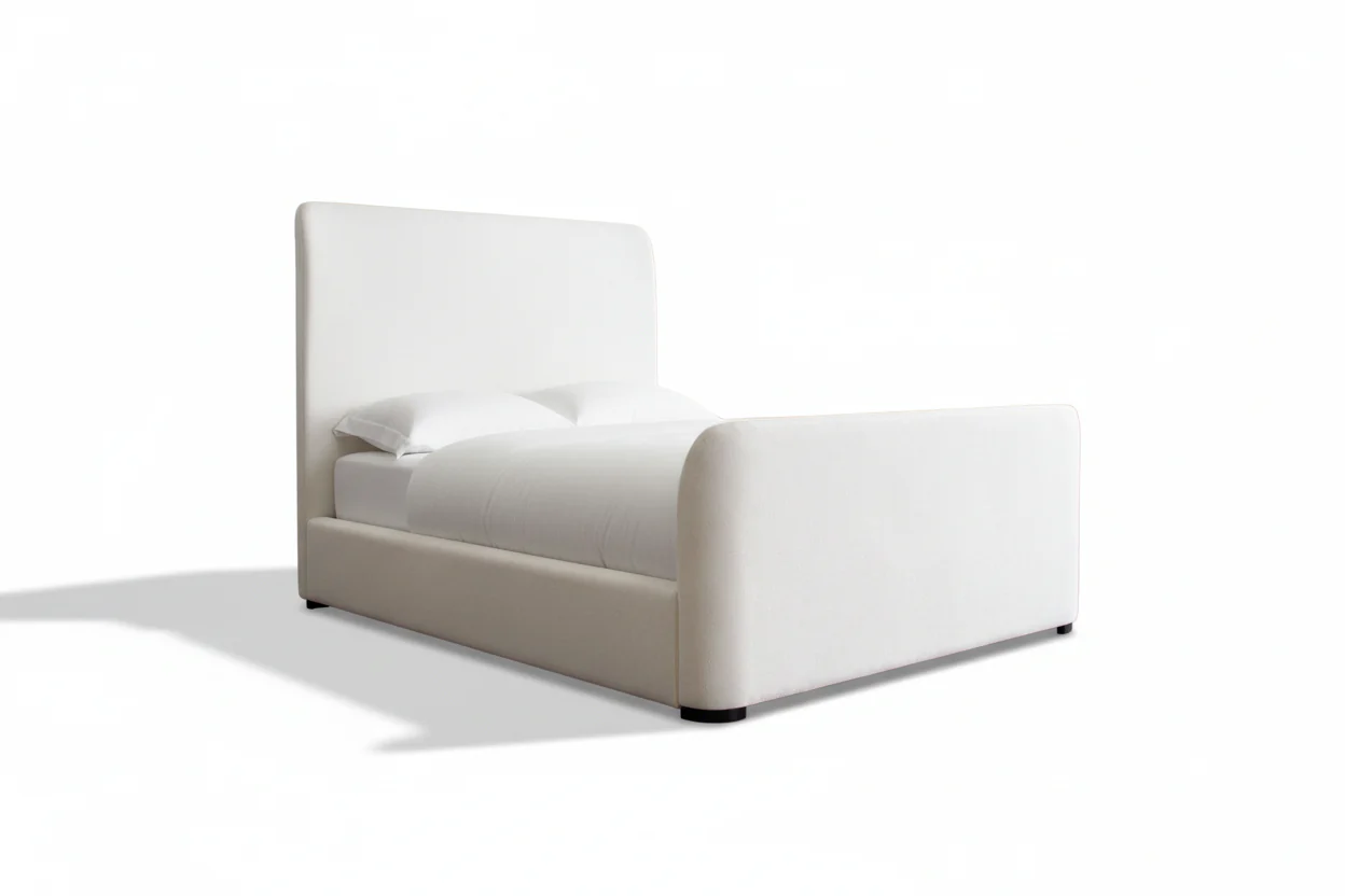Eve Upholstered Sleigh Platform Bed