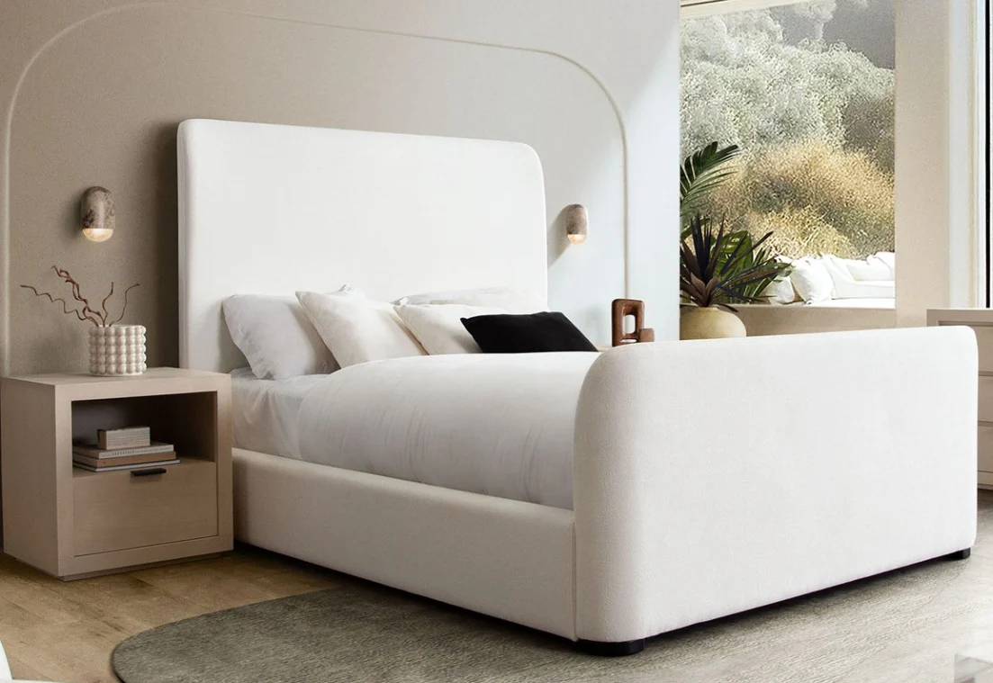 Eve Upholstered Sleigh Platform Bed - Image 10