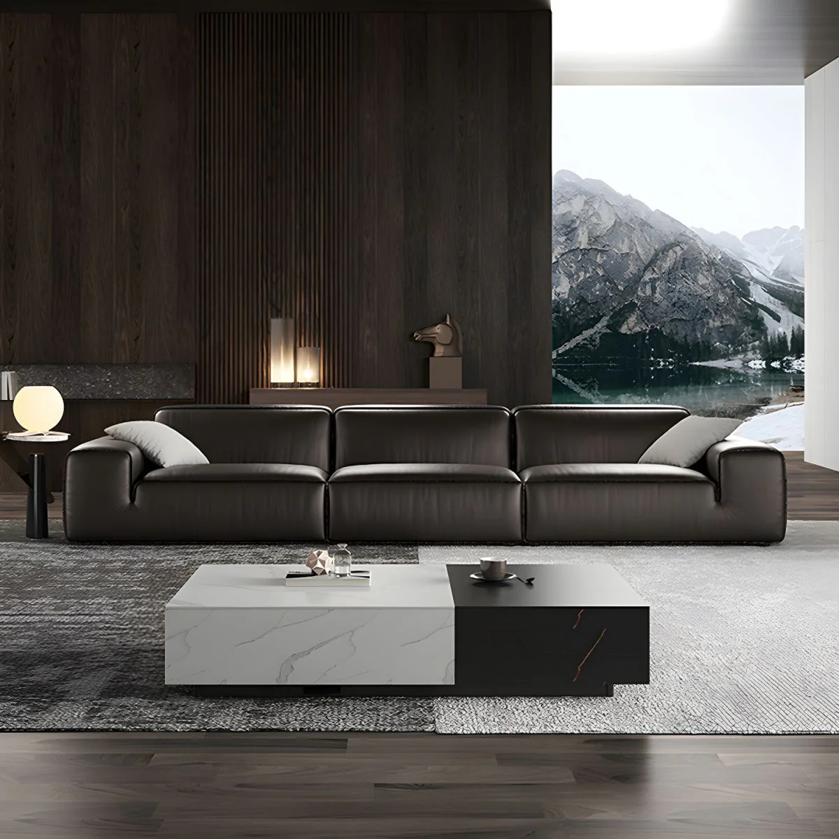 Executive Horizon Leather Sectional - Image 3