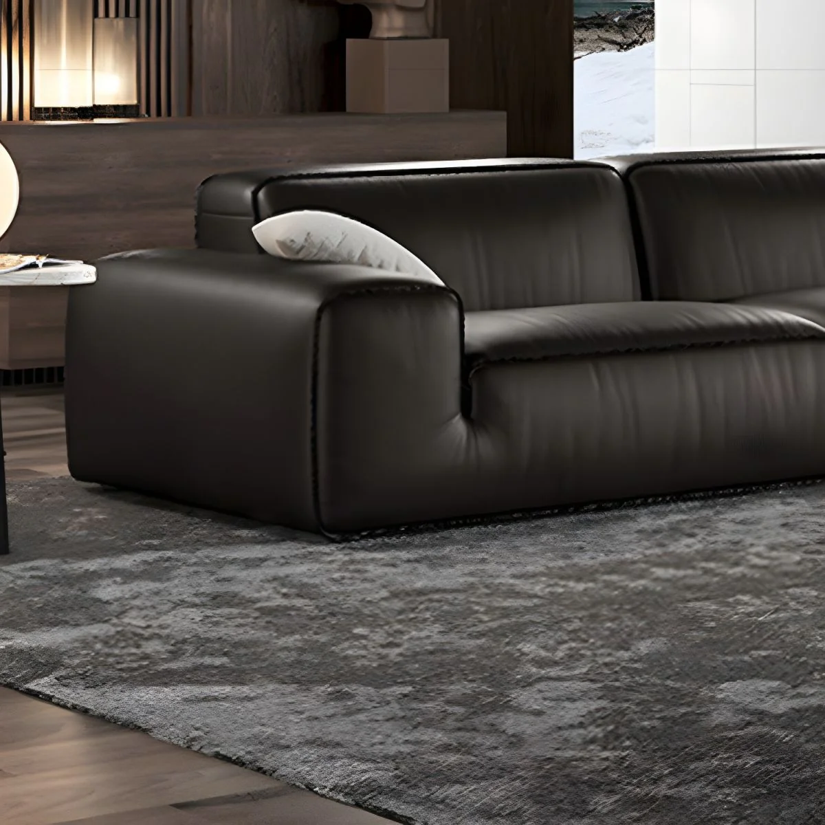 Executive Horizon Leather Sectional - Image 7