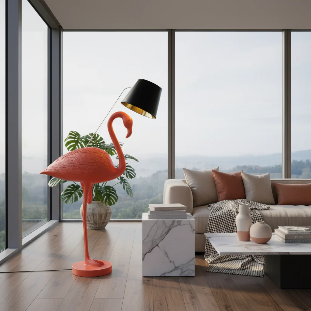 Flaming Flamingo Floor Lamp - Image 10