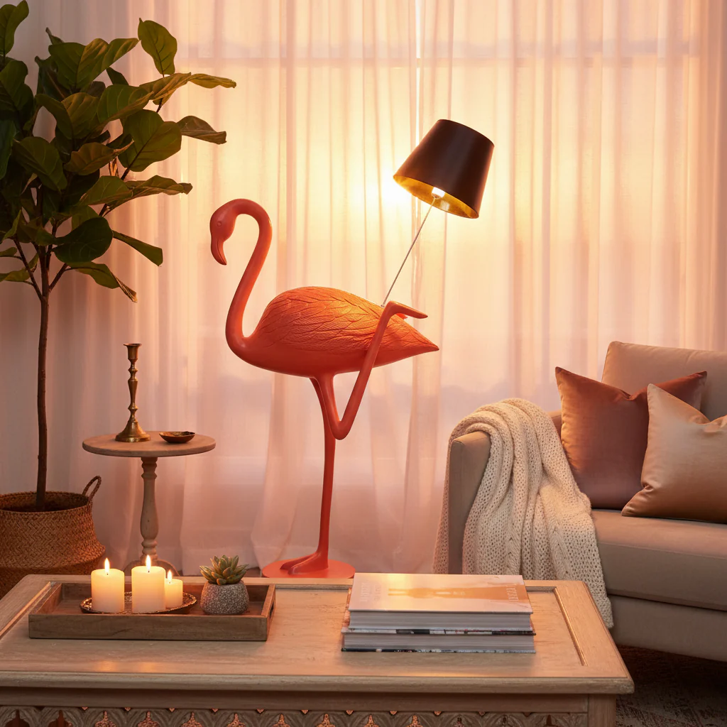 Flaming Flamingo Floor Lamp - Image 2