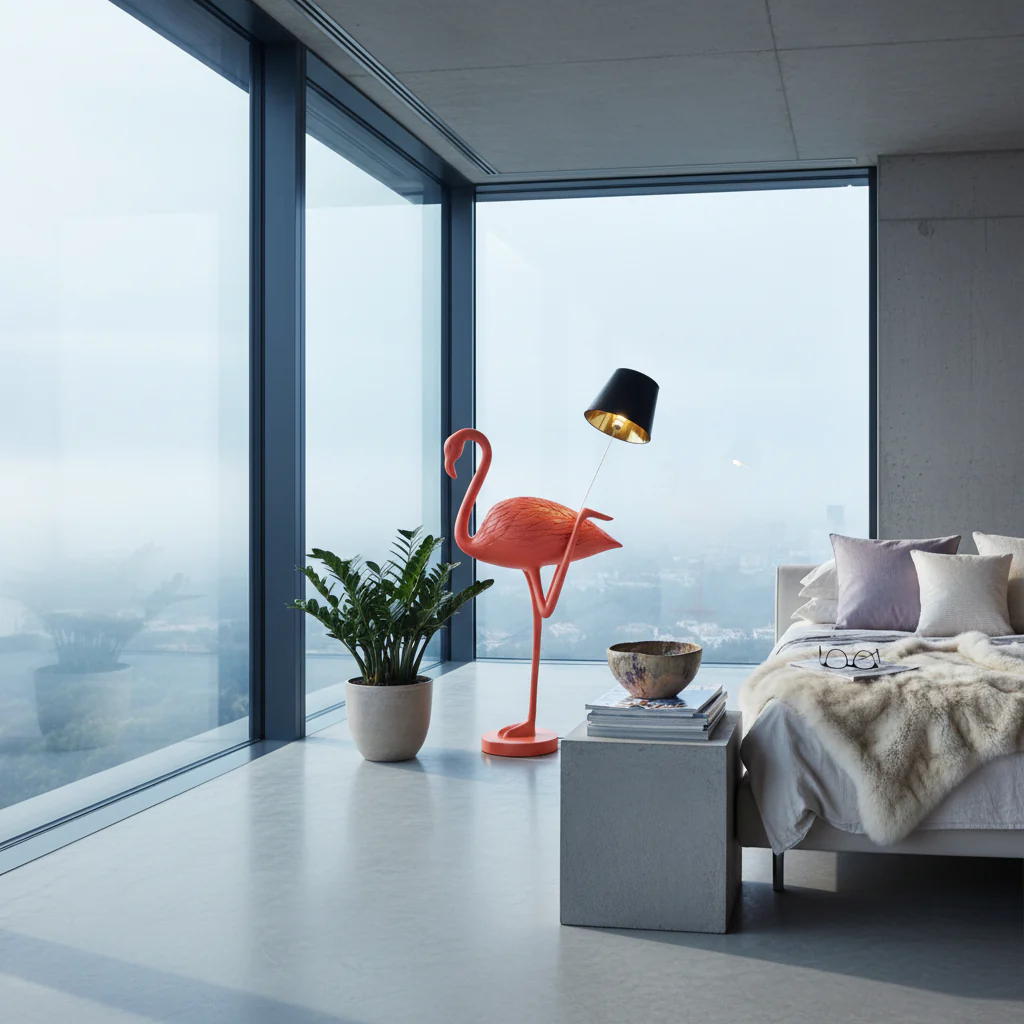 Flaming Flamingo Floor Lamp - Image 4