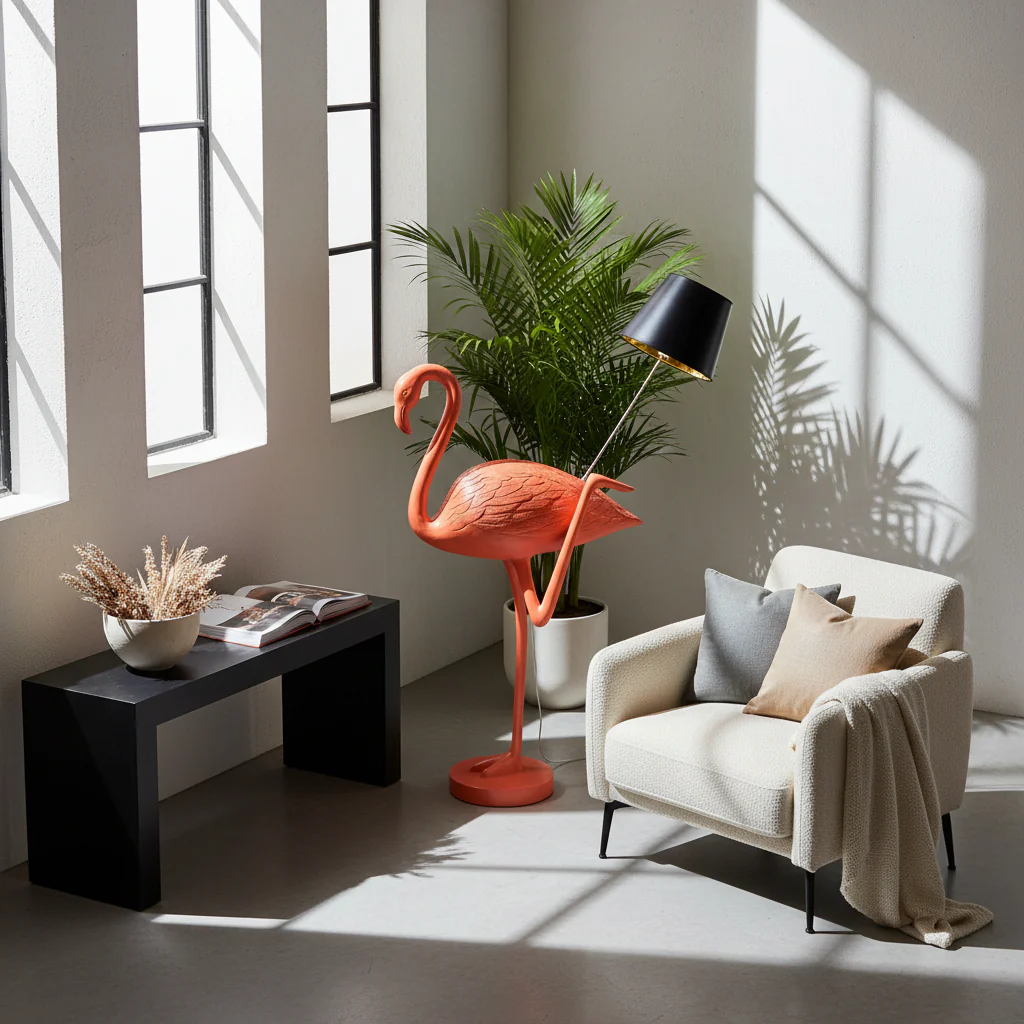 Flaming Flamingo Floor Lamp - Image 5